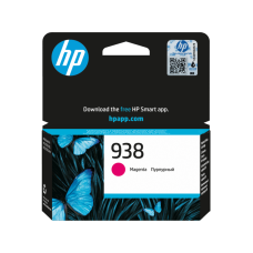 938 Magenta Original Ink Cartridge for OfficeJet Pro 9730/972/9120b/9130, up to 800 pages.