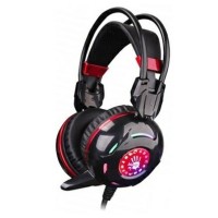 Игровые наушники с микрофоном Bloody G300 Black+Red