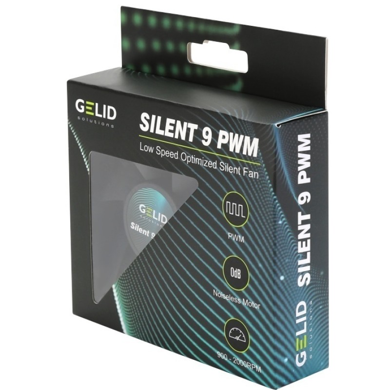 Кулер для корпуса GELID SILENT 9 PWM BLACK FN-PX09-21