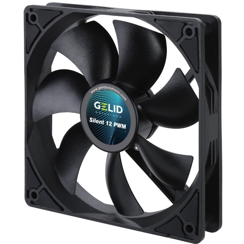 Кулер для корпуса GELID SILENT 12 PWM BLACK FN-PX12-16