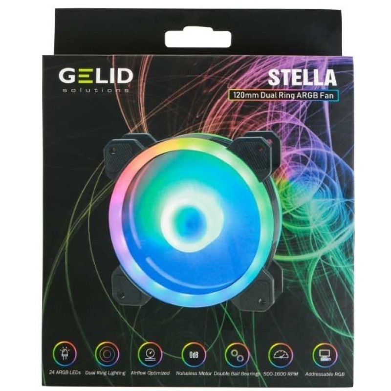 Кулер для корпуса GELID STELLA ARGB FN-Stella-01