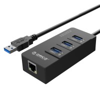Адаптер сетевой USB ORICO HR01-U3-V1-BK-BP