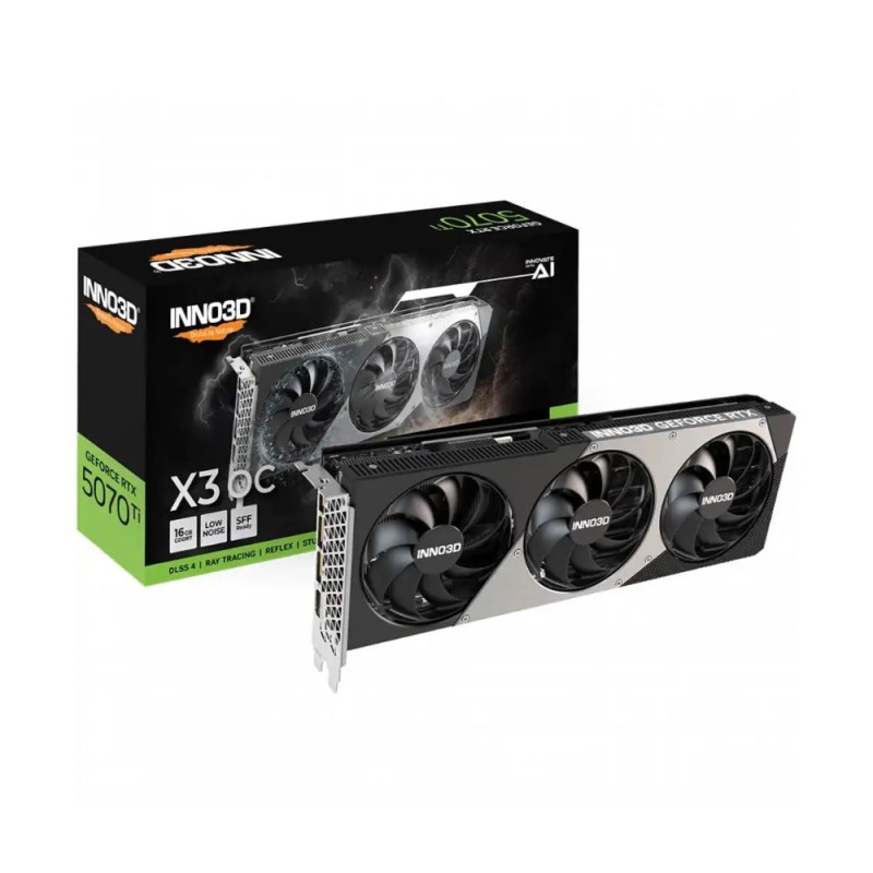 Видеокарта Inno3D GeForce RTX5070 Ti X3 OC 16G (N507T3-16D7X-176068N)