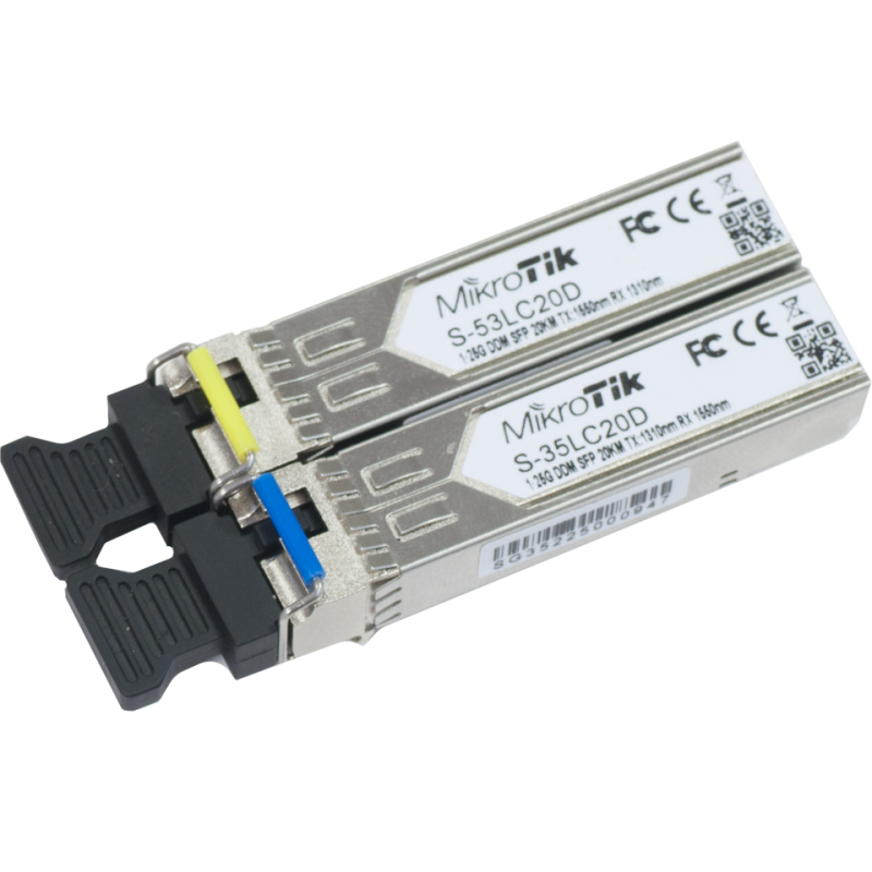 Пара SFP трансиверов MikroTik S-3553LC20D