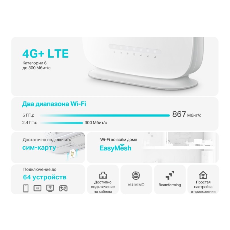 4G LTE Роутер TP-Link Archer MR505