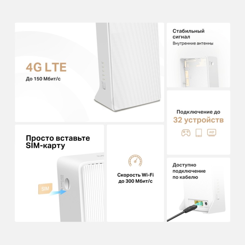 4G LTE Роутер Mercusys MB112-4G