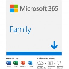 MS Office 365 для семьи по подписке 32-bit/x64 Multilanguage (6GQ-00084)