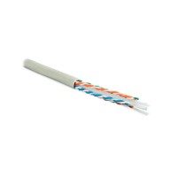 Кабель сетевой Hyperline UUTP4-C6-S23-IN-PVC-GY-305 Cat 6 UTP Бухта 305 м