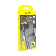 Интерфейсный кабель Awei Type-C to Lightning CL-118L 5V 2.4A 1m Черный