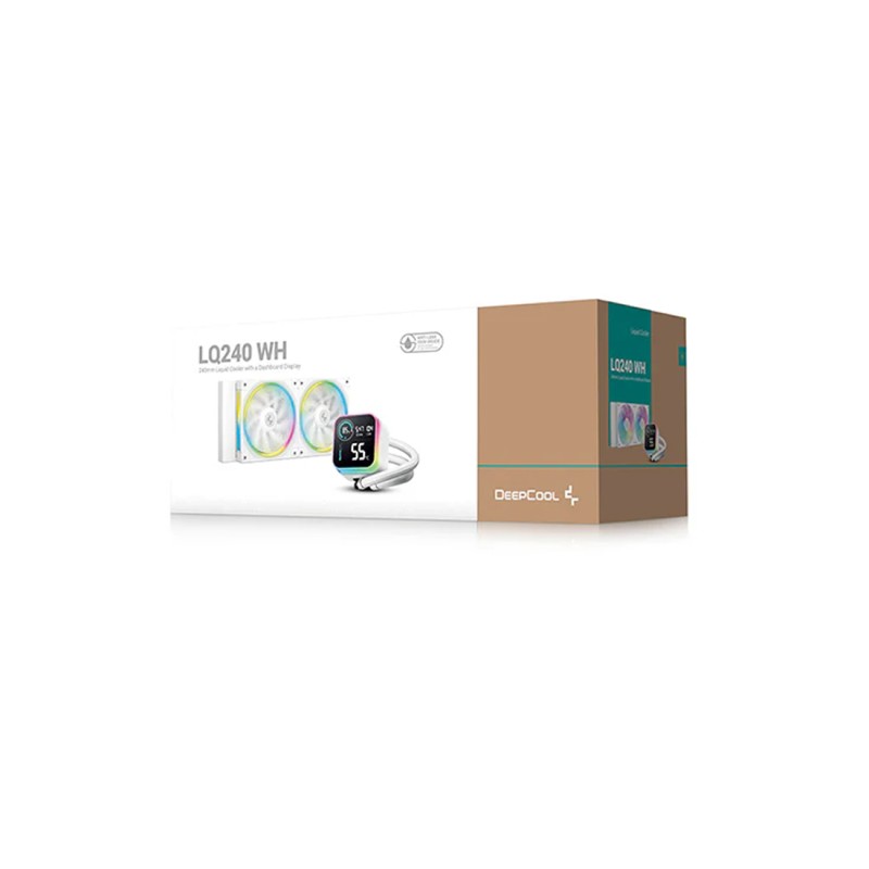 Кулер с водяным охлаждением Deepcool LQ240 WH