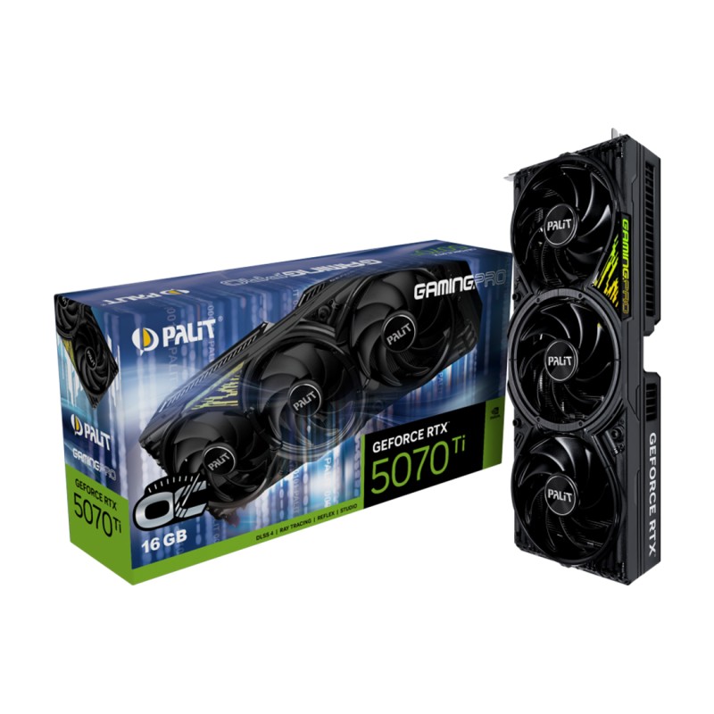 Видеокарта PALIT RTX5070Ti GAMINGPRO OC 16GB (NE7507TS19T2-GB2031A)