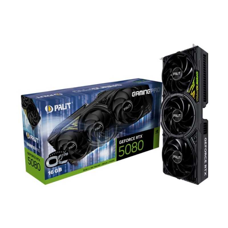 Видеокарта Palit (NE75080019T2-GB2031Y) GamingPro V1 RTX 5080 16 GB GDDR7 256bit
