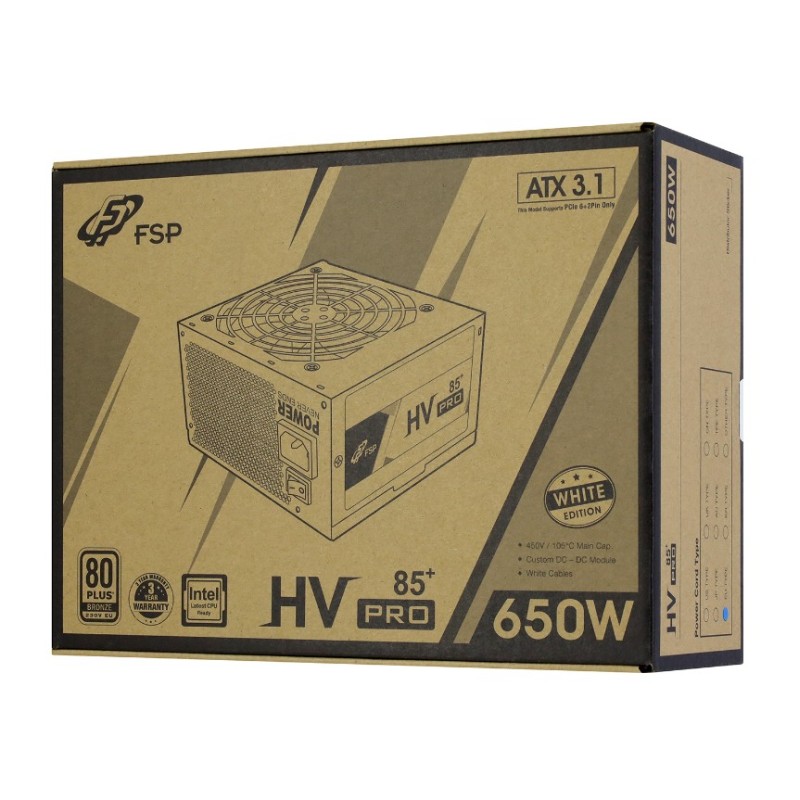 Блок питания FSP HV PRO FSP650-51AAC White 650W (ATX 2.52)