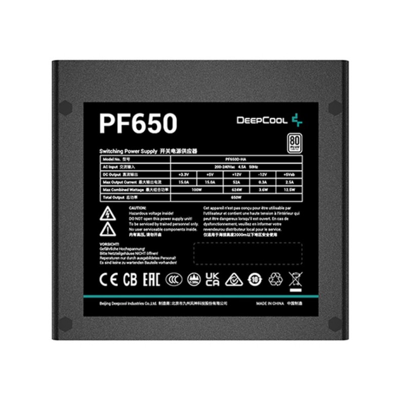 Блок питания Deepcool PF650 650W Standard ATX 2.4