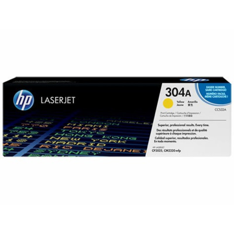 Картридж HP CC532A Жёлтый