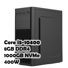 ПК для работы: Core i5-10400, R200, H410, 8GB, 1000GB NVMe, 400W