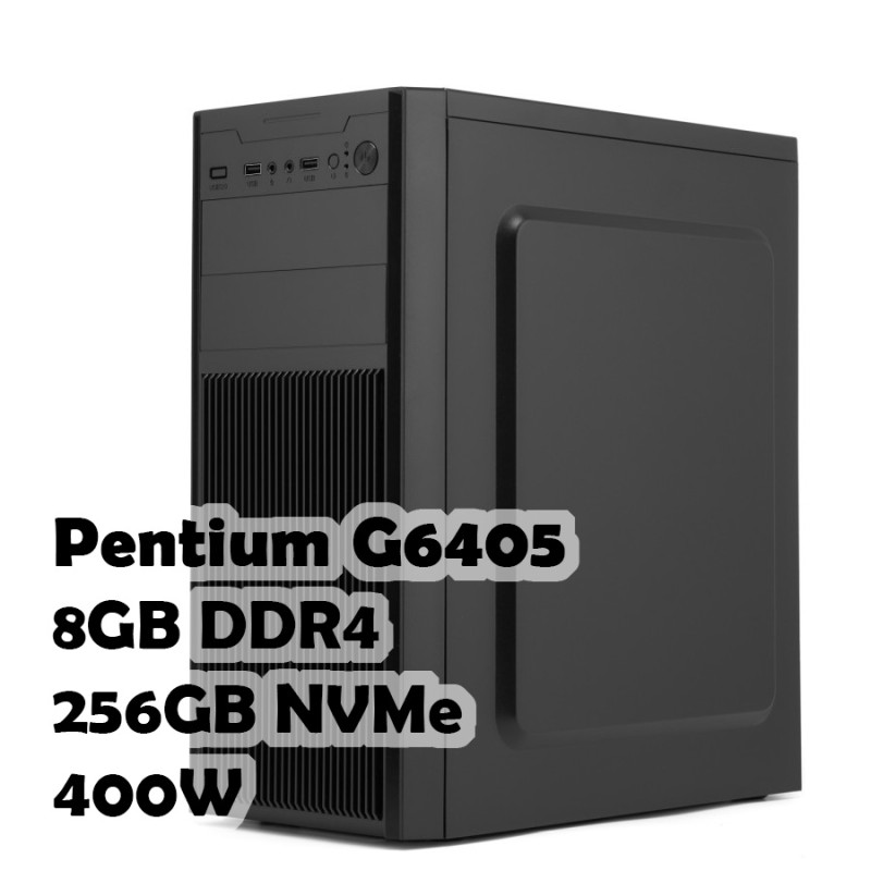 Компьютер для работы / Офисный ПК Intel Pentium G6405 8GB DDR4 256GB SSD