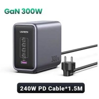 Зарядное устройство UGREEN CD333 90903B Nexode 300W 4×USB‑C + 1×USB‑A GaN PD 3.1