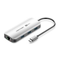 Док-станция Vention TQHHB USB-C 6-в-1 с HDMI и RJ45