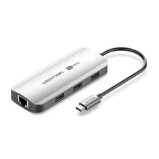 Док-станция Vention TQHHB USB-C 6-в-1 с HDMI и RJ45