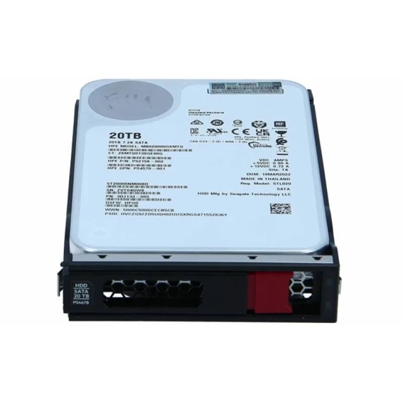 Жесткий диск HPE 20TB SATA 6Gb/s 3.5" 7200rpm 512Mb, CMR