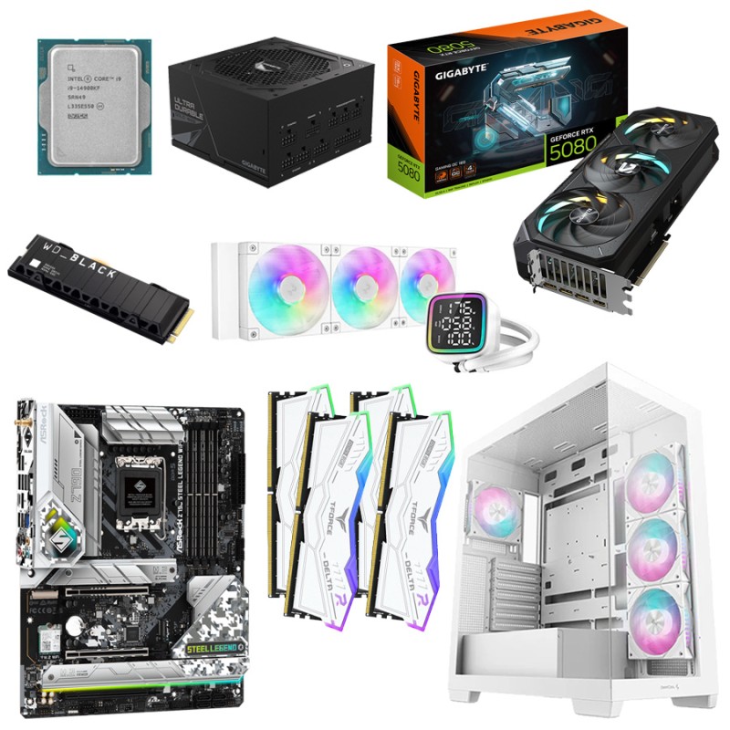 Игровой ПК Intel Core i9-14900KF + RTX 5080 + 128GB DDR5 + 4TB SSD + 1000W