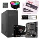 Компьютер: AMD Ryzen 5 3400G, CoolerMaster Hyper A71C, MSI A520M-A PRO, 16GB 3200MHz, 512GB M.2, QMAX 450W