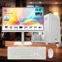 Комплект для работы: Core i5-14400, 16GB, 500Gb + KB+M + MD2412PW Белый 