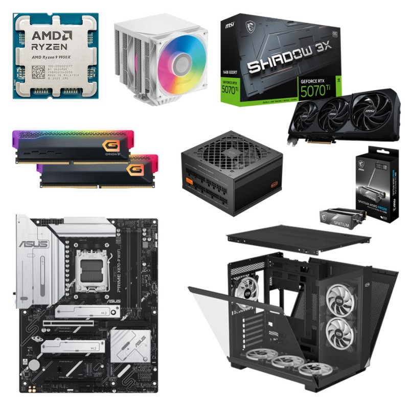 Производительный игровой ПК 2026 Ryzen 9 9950X + RTX 5070 Ti 16GB