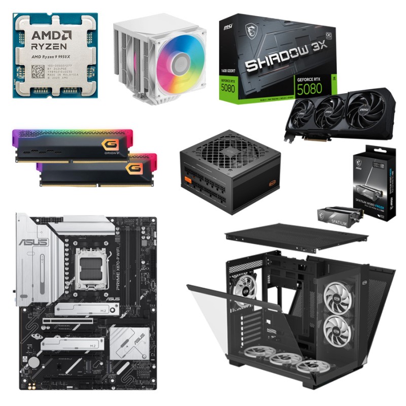 Игровой ПК AMD Ryzen 9 9950X + MSI RTX 5080 16GB — Мощность и Эффективность 2026