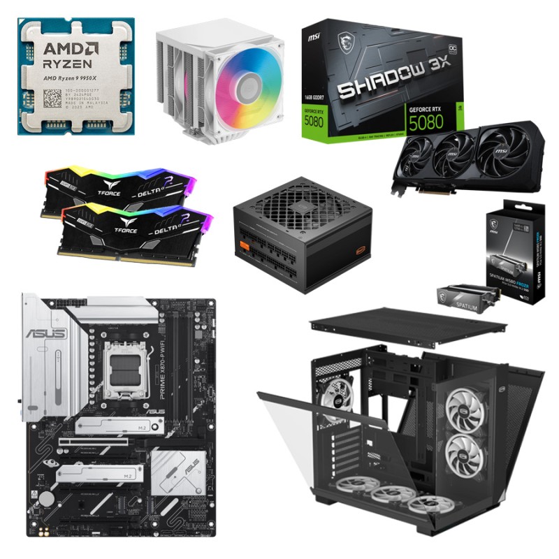 Игровой ПК AMD Ryzen 9 9950X + MSI RTX 5080 16GB — Баланс Мощности и Цены 2026