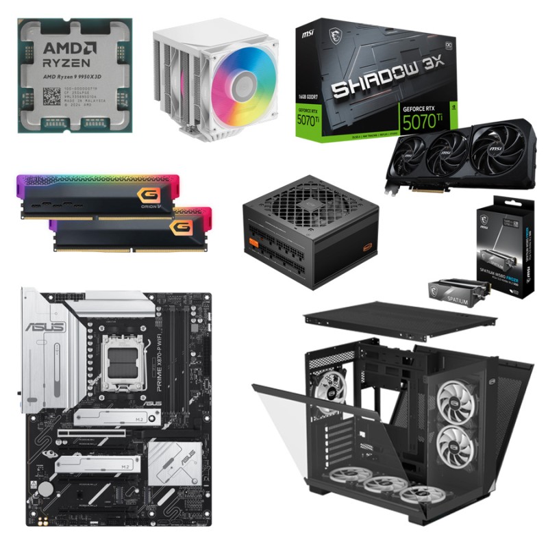 Игровой ПК 2026 на Ryzen 9 9950X3D и RTX 5070 Ti 16GB