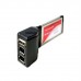 Адаптер Express Card на IEEE 1394 (Fire Wire) + USB Hub