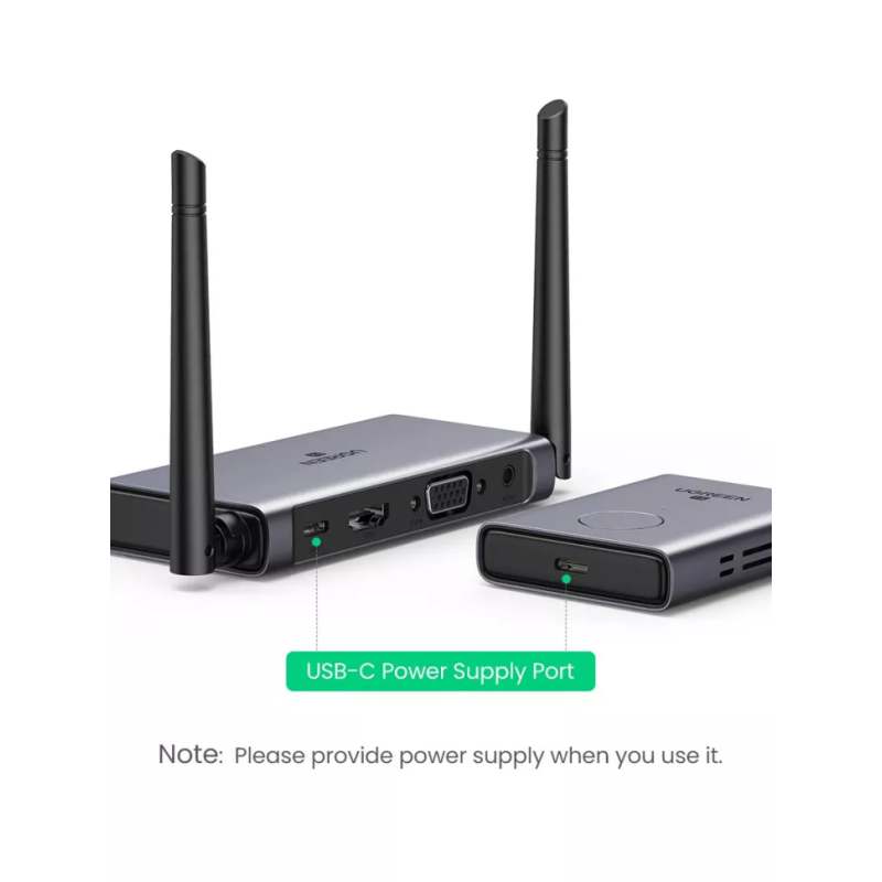 Беспроводной HDMI‑удлинитель UGREEN CM506 (50633A) 50м FullHD 5ГГц