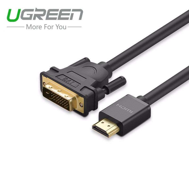 Переходник HDMI - DVI UGREEN HD106 11150 1.5 м DVI 24+1 черный