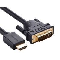 Переходник HDMI - DVI UGREEN HD106 11150 1.5 м DVI 24+1 черный