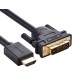 Переходник HDMI - DVI UGREEN HD106 11150 1.5 м DVI 24+1 черный