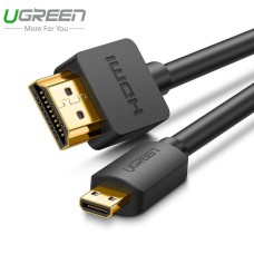 Переходник HDMI - micro HDMI UGREEN HD127 2 м HDMI 2.0 4K@60Hz