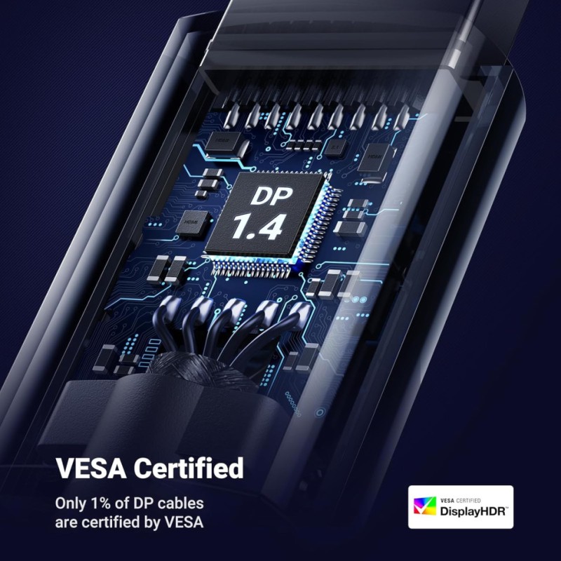 Кабель DisplayPort UGREEN DP114 80394 5 м 8K-60 Гц / 4K-144 Гц