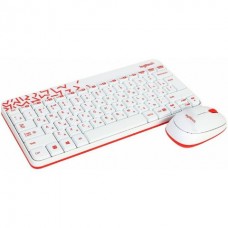Комплект Клавиатура + Мышь Logitech MK240 Nano White (920-008212)