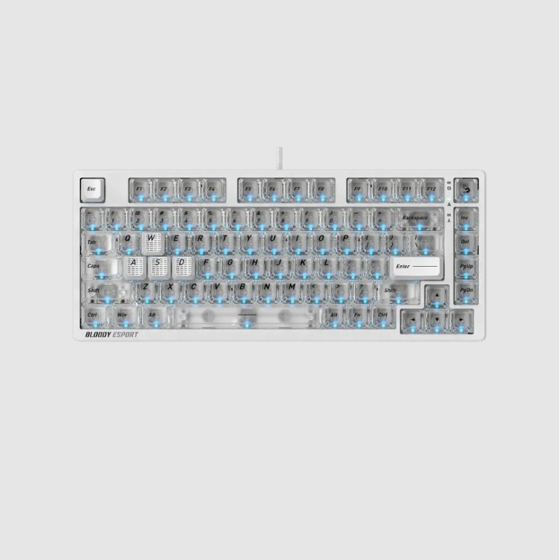 Клавиатура Bloody MS76 Crystal White
