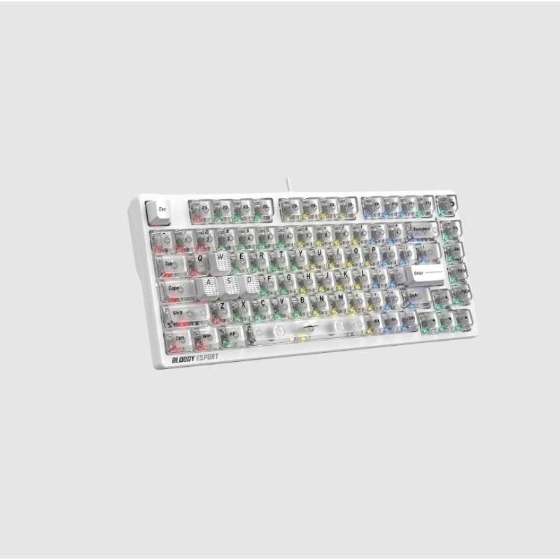 Клавиатура Bloody MS76 Crystal White