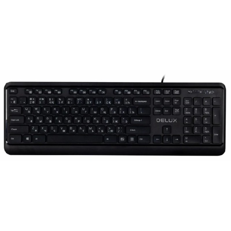 Клавиатура Delux DLK-290UB Black USB