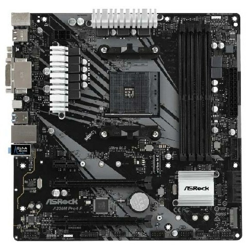 Материнская плата ASRock A320M PRO4-F