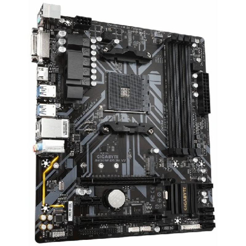 Материнская плата Gigabyte B450M DS3H V2