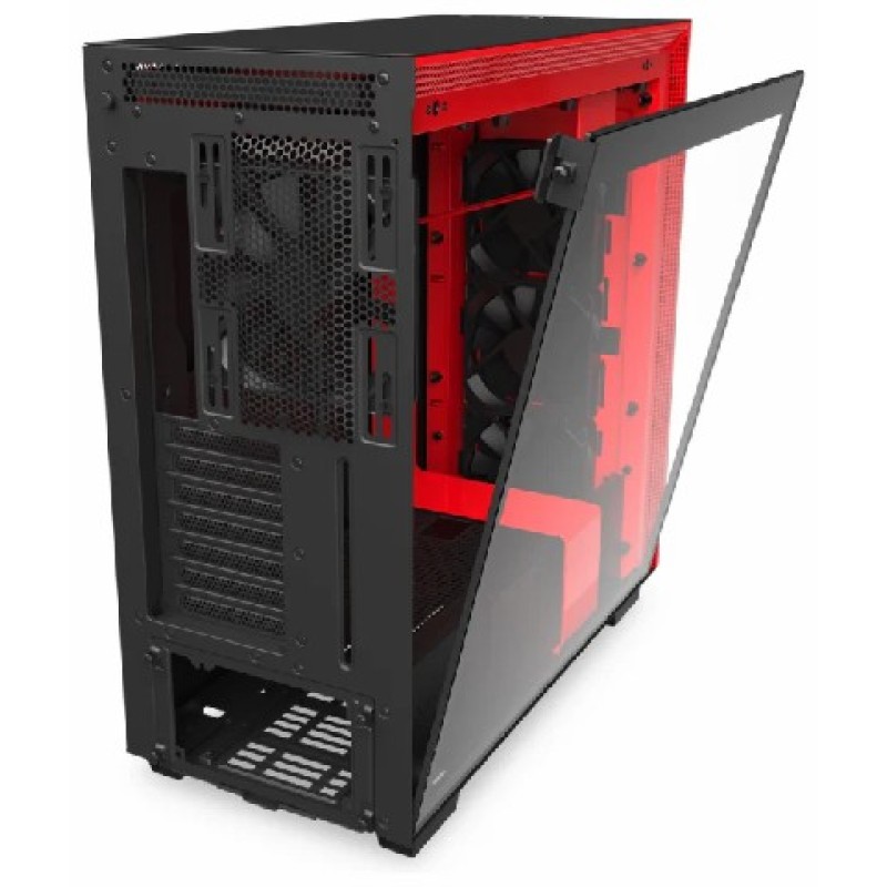 Компьютерный корпус NZXT H710 Black/red