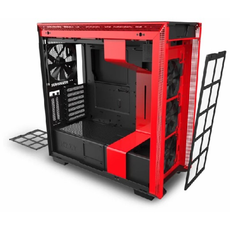 Компьютерный корпус NZXT H710i Black/red