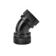 Фитинг Thermaltake Pacific G1/4 PETG Tube 45-Degree Dual Compression 16mm OD (CL-W098-CA00BL-A)