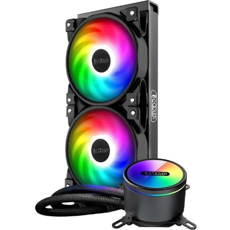 Водяное охлаждение PCCooler GI-CX240 ARGB