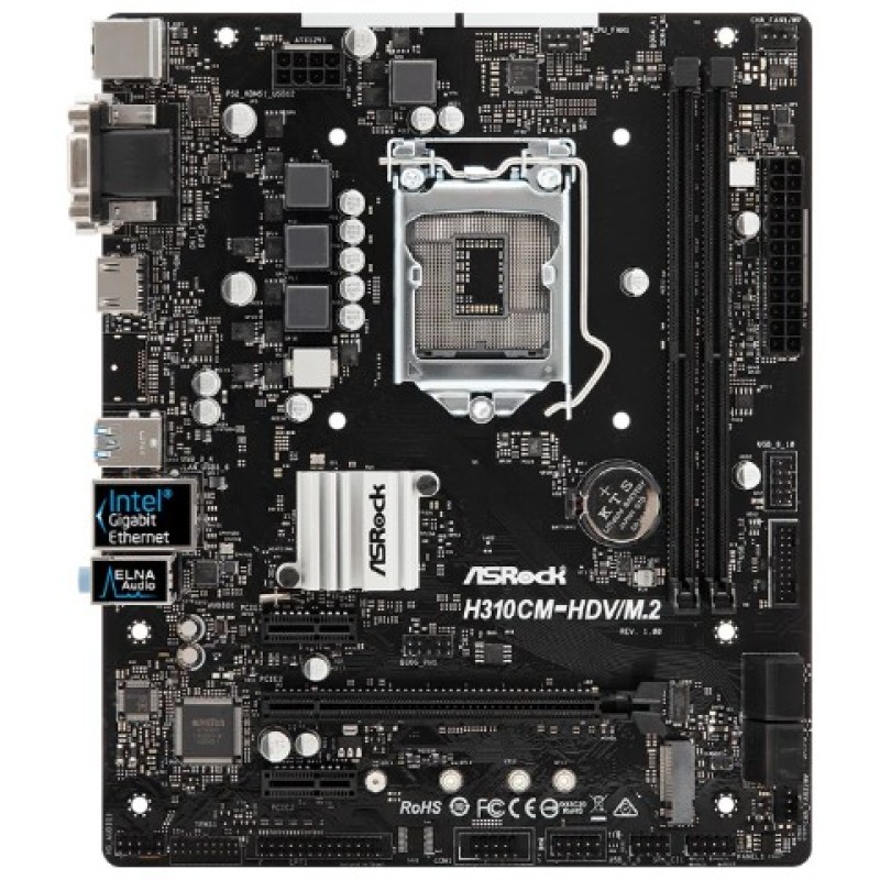 Материнская плата  ASRock H310CM-HDV/M.2